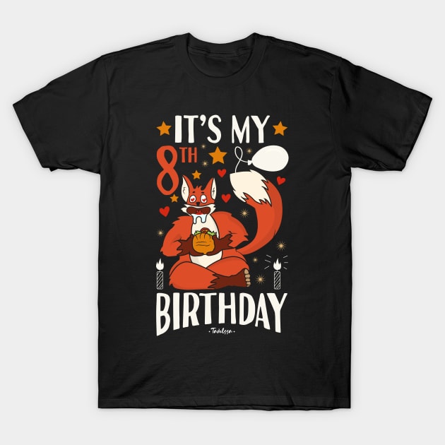 It's My 8th Birthday T-Shirt by Tesszero